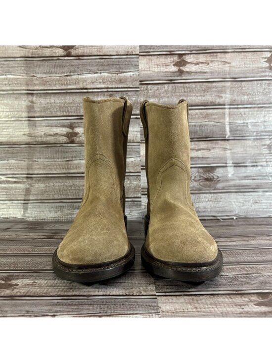 Allen Edmonds Dallas Roper Boots Burnt Sugar Suede Leather size 9 D made USA main image 9